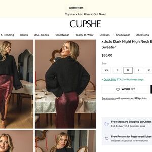 Satin  midi skirt with black cropped sweater